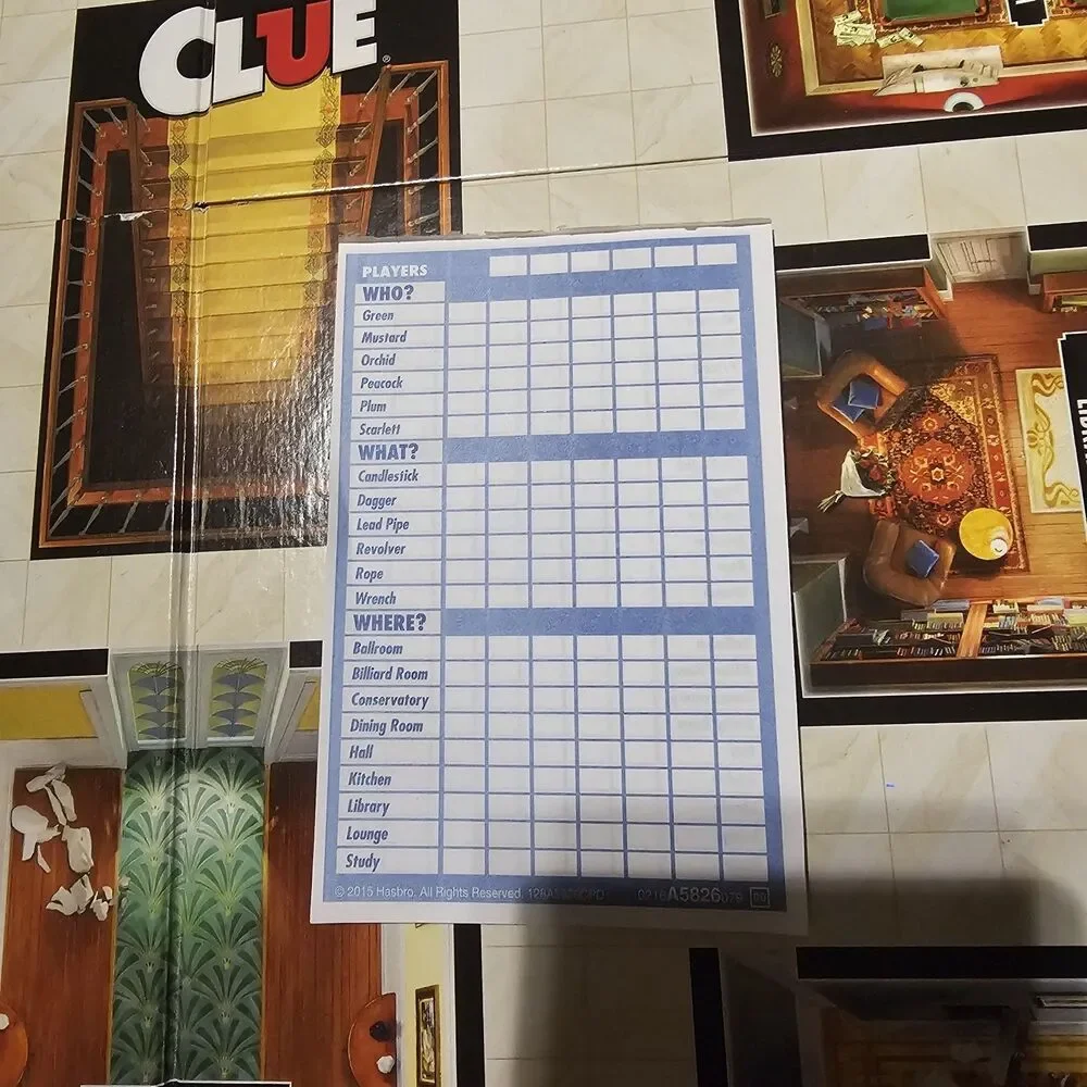 Clue Classic Mystery Board Game 2-6 Players Ages 8+ Hasbro Gaming 2